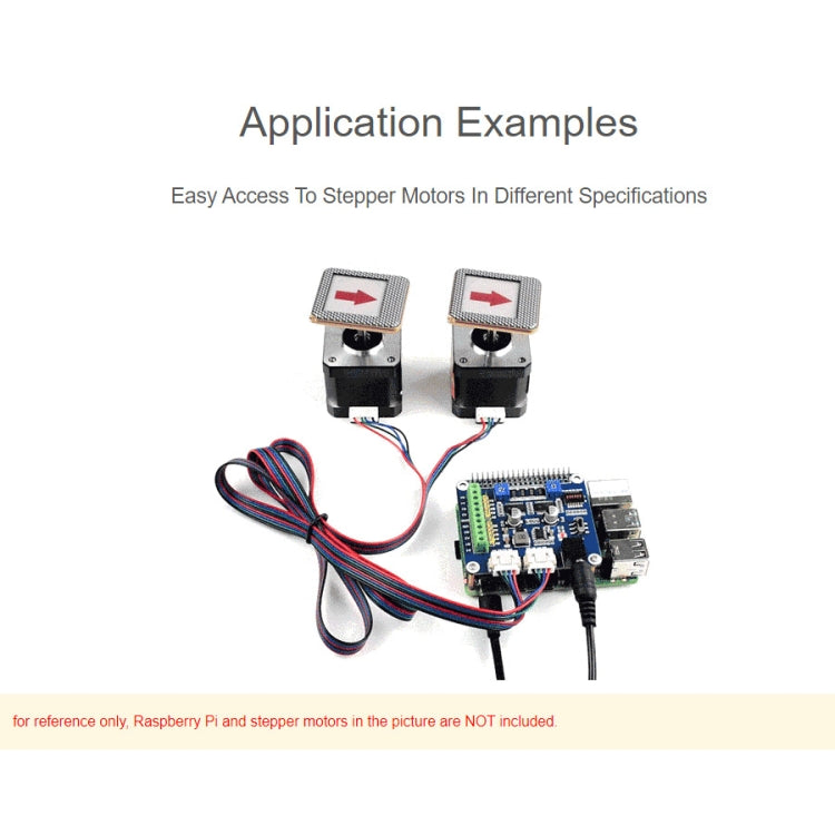 Waveshare HRB8825 Schrittmotor HAT für Raspberry Pi, treibt zwei Schrittmotoren an, bis zu 1/32 Mikroschritt