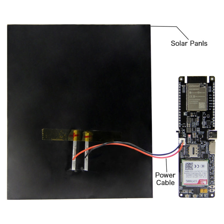 WiFi Bluetooth 18560 Batteriehalter Solar-Lademodul Entwicklungsboard, T-SIM7000G