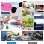 W-S1 10W Kinder-Videoprojektor 30 Lumen HD 1080P LCD-Technologie, unterstützt AV / USB / Mini-SD-Karte / HDMI / Audio