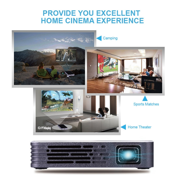 P8I 854x480 100LM Mini Tragbarer Multimedia DLP Projektor