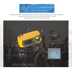 A2000 Tragbarer Projektor 800 Lumen LCD Heimkino Video Projektor, Unterstützt 1080P, EU Stecker, EU Stecker