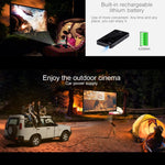 P09 Tragbarer 4K Ultra HD DLP Mini Smart Projektor mit Infrarot-Fernbedienung, Amlogic S905X 4-Kern A53 bis zu 1,5GHz Android 6.0, 1GB+8GB, Unterstützt 2.4G/5G WiFi, Bluetooth, TF-Karte