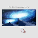 P09 Tragbarer 4K Ultra HD DLP Mini Smart Projektor mit Infrarot-Fernbedienung, Amlogic S905X 4-Kern A53 bis zu 1,5GHz Android 6.0, 1GB+8GB, Unterstützt 2.4G/5G WiFi, Bluetooth, TF-Karte