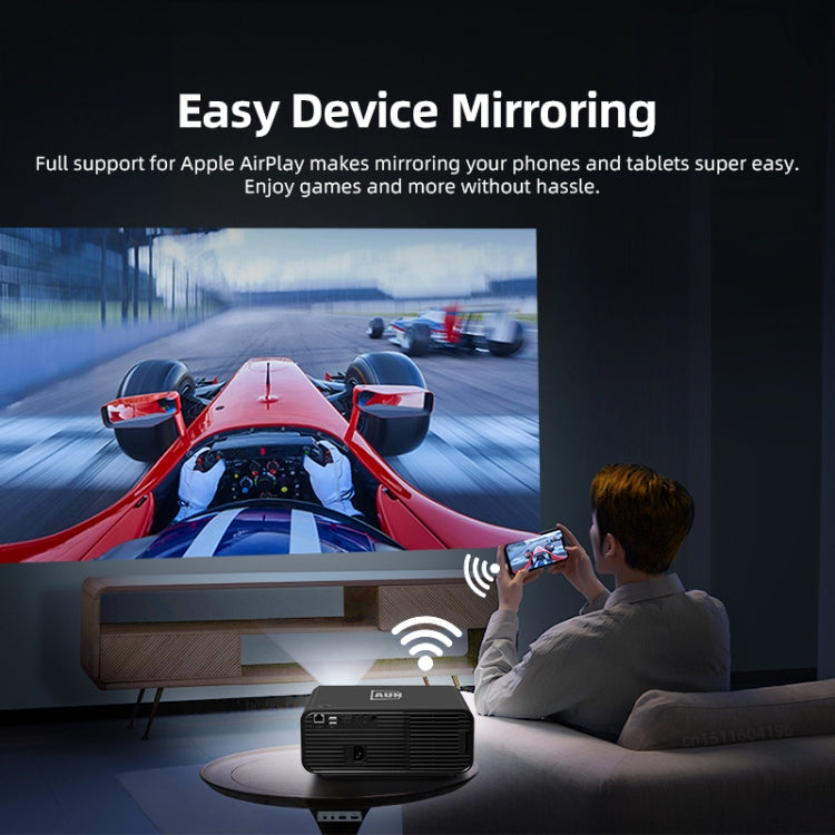 AUN U001 4K 18000 Lumen Tragbarer Heimkino LED HD Digitalprojektor, US-Stecker, UK-Stecker, AU-Stecker