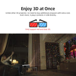 AUN U001 4K 18000 Lumen Tragbarer Heimkino LED HD Digitalprojektor, US-Stecker, UK-Stecker, AU-Stecker