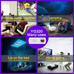 YG320 320*240 Mini LED Projektor Heimkino, Unterstützt HDMI & AV & SD & USB