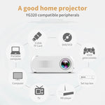 YG320 320*240 Mini LED Projektor Heimkino, Unterstützt HDMI & AV & SD & USB