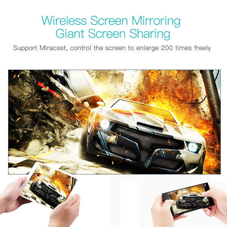 Wejoy L6 5 Zoll 200 ANSI Lumen 1920 x 1080P Android 6.0 HD Bluetooth 4.0 WiFi HD Smart Projektor, Unterstützt AV / VGA / HDMI / 2 x USB / RJ45, 1G+8G, Android 6.0
