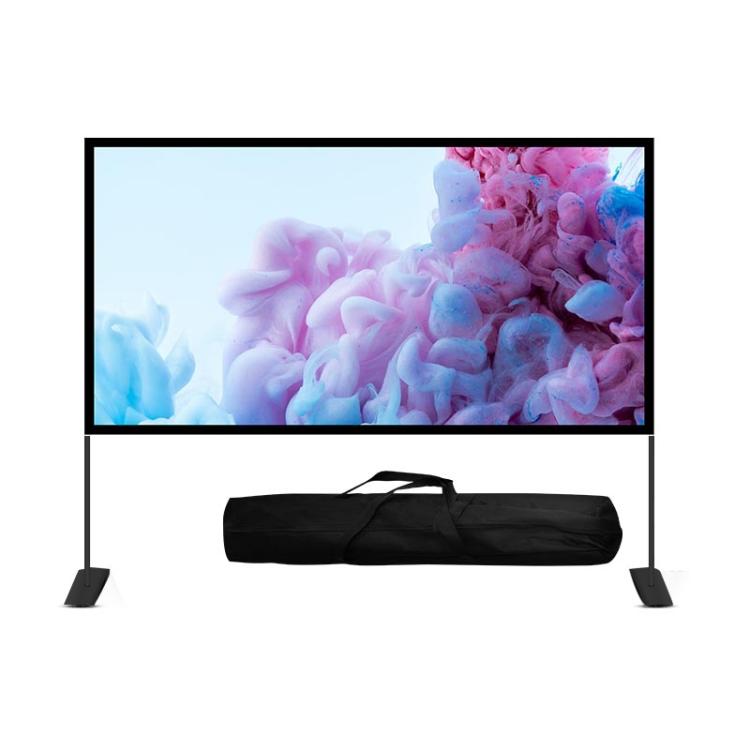 Outdoor Halterung Faltbare Polyester-Projektionsfolienvorhang, Größe: 120 Zoll (16:9), Größe: 120 Zoll