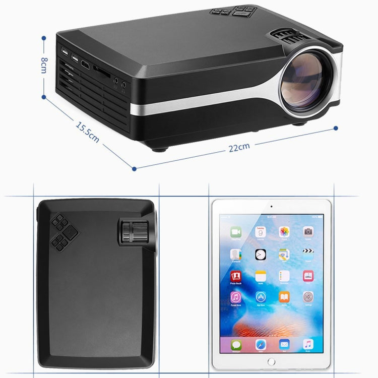 Wejoy L1 80 Lumen 4 Zoll LCD-Technologie HD 800*480 Pixel Projektor, VGA, HDMI, L1