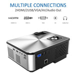 Cheerlux C9 1280x720 720P HD Smart Projektor, unterstützt HDMI x 2 / USB x 2 / VGA / AV, C9 (Schwarz), C9, C9 (Schwarz Grau)