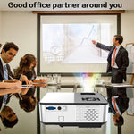 Cheerlux C9 1280x720 720P HD Smart Projektor, unterstützt HDMI x 2 / USB x 2 / VGA / AV, C9 (Schwarz), C9, C9 (Schwarz Grau)