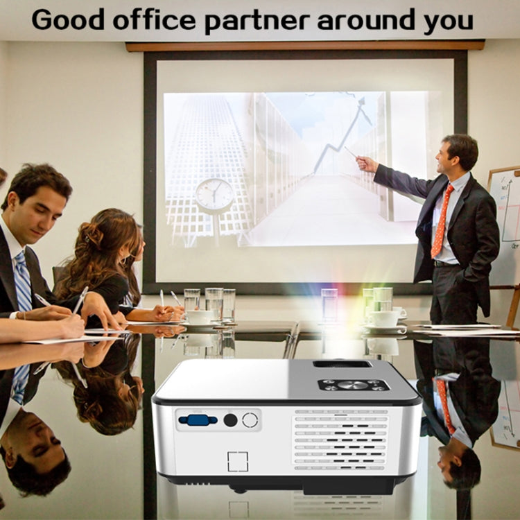 Cheerlux C9 1280x720 720P HD Smart Projektor, unterstützt HDMI x 2 / USB x 2 / VGA / AV, C9 (Schwarz), C9, C9 (Schwarz Grau)