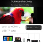 D13 2+16G 854 x 480 Android 7.1.2 Mini Taschenprojektor 4K DLP Smart Handheld LED WLAN Heimkino Projektor, unterstützt USB / TF / HDMI