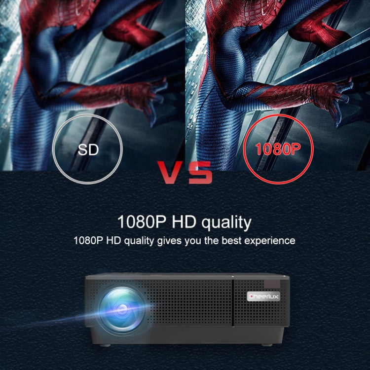 Cheerlux CL770 1920 x 1080P Full HD Smart Projektor Android 9.0 1GB+8GB, CL770 (Schwarz), CL770 (Weiß)