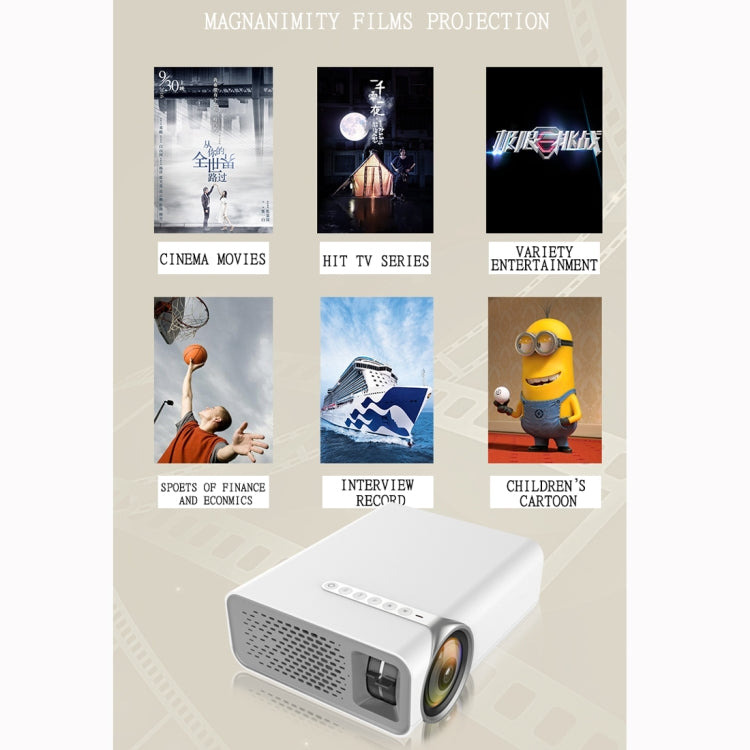 YG520 800x480 1800LM Mini LED Projektor Heimkino, unterstützt HDMI & AV & SD & USB & VGA, Mobiltelefon-Version, Mobiltelefon-Version