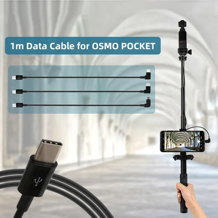 Sunnylife OP-X9208 USB-C-auf-USB-C-Kabel für DJI OSMO Pocket, Länge: 1 m, USB-C