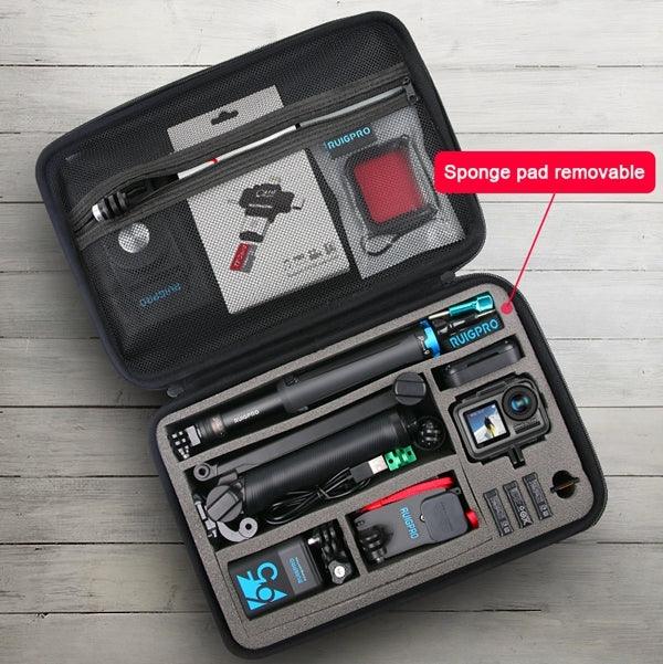 RUIGPRO Stoßfeste, wasserdichte und tragbare Transportbox für DJI Osmo Action, Größe: 17,3 cm x 12,3 cm x 6,5 cm, klein