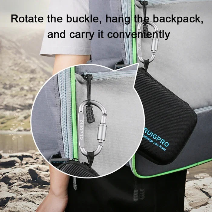 RUIGPRO Stoßfeste, wasserdichte Transportbox für DJI Osmo Action, Größe: 28 cm x 19,7 cm x 6,8 cm, Mittel