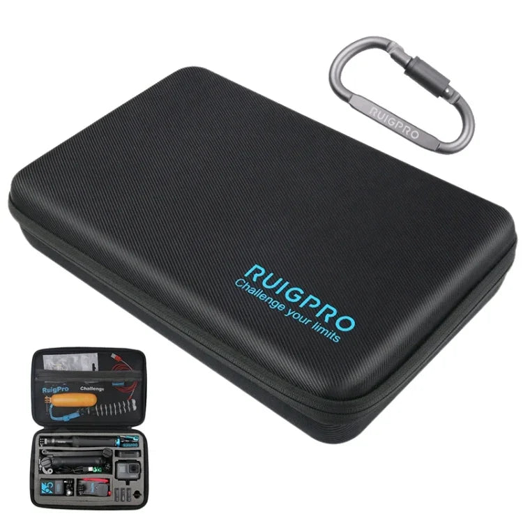 RUIGPRO Stoßfeste, wasserdichte Transportbox für DJI Osmo Action, Größe: 33,5 cm x 22,7 cm x 6,3 cm, Groß