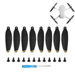 8 STÜCK/Set Sunnylife 4726F Geräuscharme Schnellwechsel-Flügelpropeller für DJI Mavic Mini 1, für DJI Mavic Mini 1 Silber, für DJI Mavic Mini 1 Gold