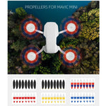 8 STÜCK/Set Sunnylife 4726F Geräuscharme Schnellwechsel-Flügelpropeller für DJI Mavic Mini 1, für DJI Mavic Mini 1 Silber, für DJI Mavic Mini 1 Gold