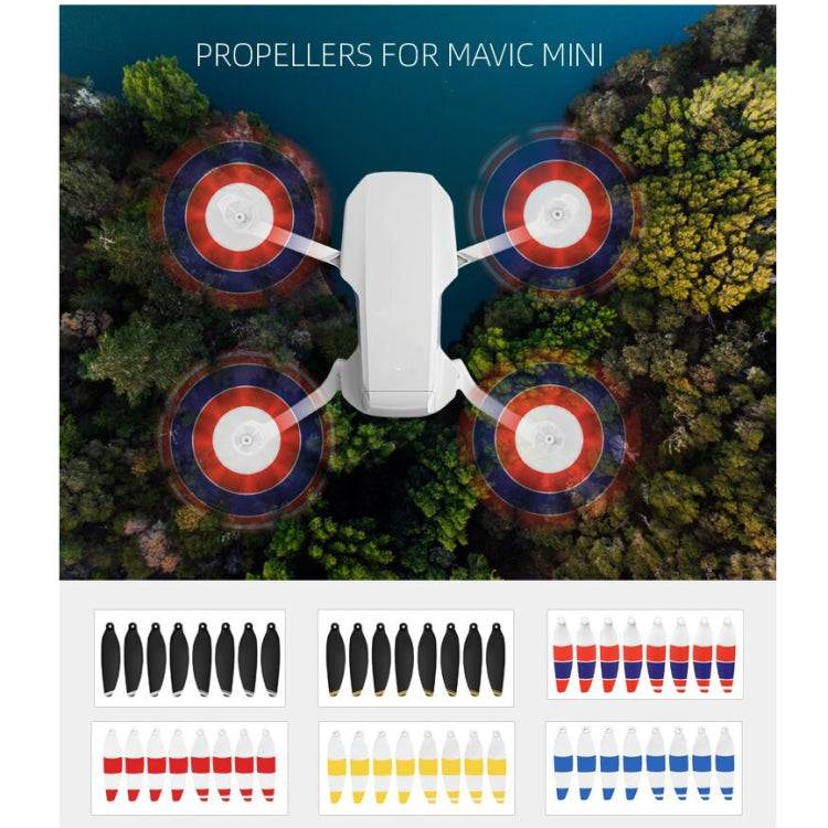 8PCS/Set Sunnylife 4726F-CS Geräuscharme Schnellwechsel-Propeller Drohnenzubehör für DJI Mavic Mini, 4726F-CS (Gelb), 4726F-CS (Blau), 4726F-CS (Rot)