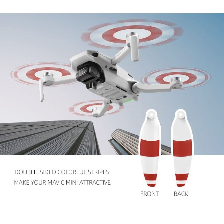 8PCS/Set Sunnylife 4726F-CS Geräuscharme Schnellwechsel-Propeller Drohnenzubehör für DJI Mavic Mini, 4726F-CS (Gelb), 4726F-CS (Blau), 4726F-CS (Rot)