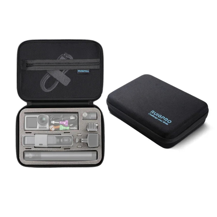 RUIGPRO Wasserdichte Aufbewahrungsbox aus Oxford-Gewebe für DJI OSMO Pocket Gimbal Kamera / OSMO Action, Größe: 24 x 16,5 x 8 cm, RG51