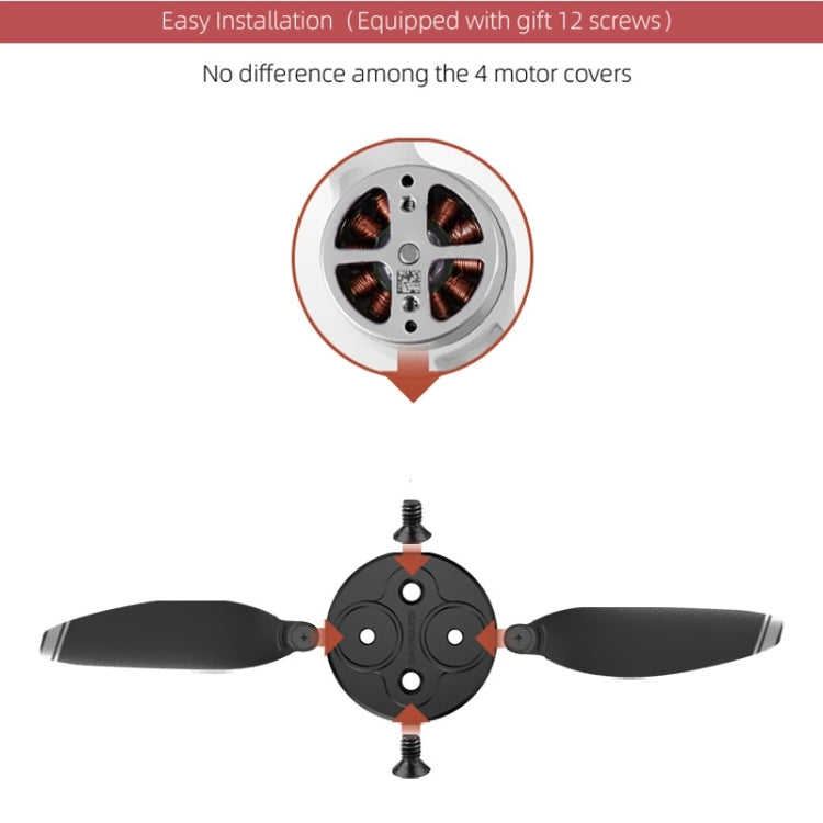 4 Stück Sunnylife Motor-Metallschutzabdeckung für DJI Mini 2