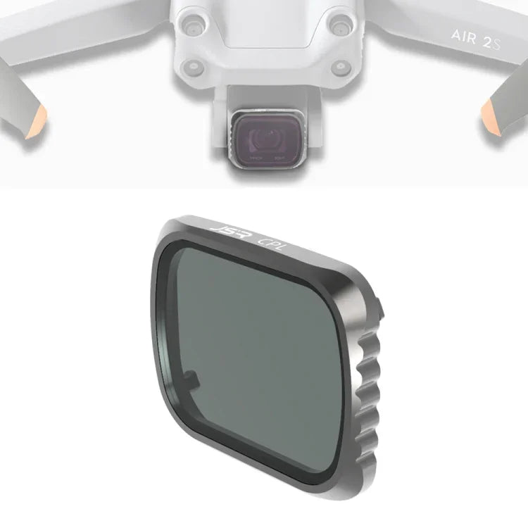 JSR KS CPL-Objektivfilter für DJI Air 2S, Aluminiumrahmen, CPL