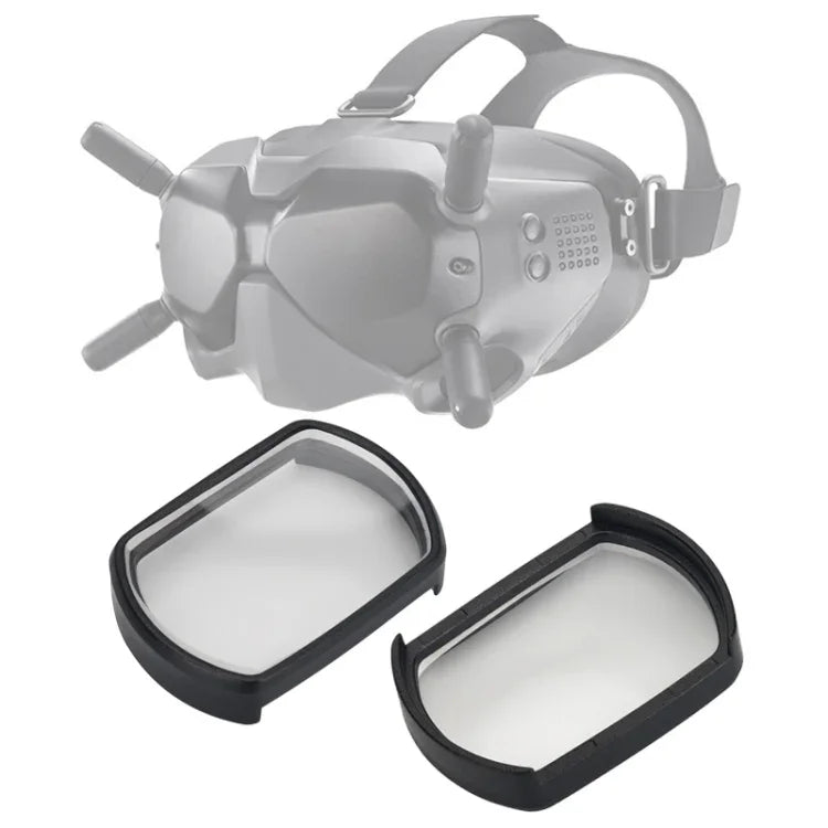 RCSTQ 2 Stück 550 Grad Myopie-Brillengläser, asphärische Gläser zur Sehkorrektur für DJI FPV-Brillen V2, 550 Grad