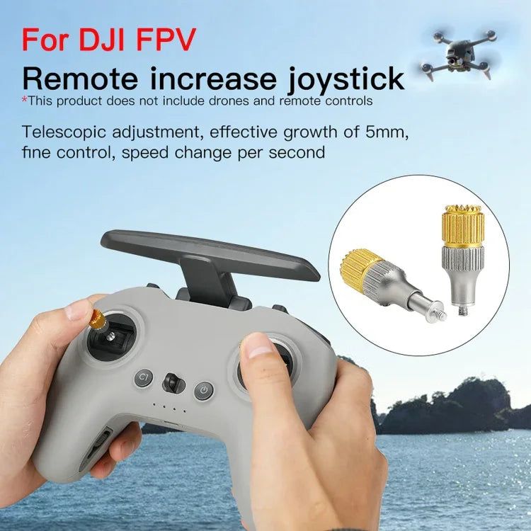RCSTQ Zweifarbiger, einziehbarer Daumen-Joystick für DJI FPV Combo Drohnenfernsteuerung, für DJI FPV Zweifarbig