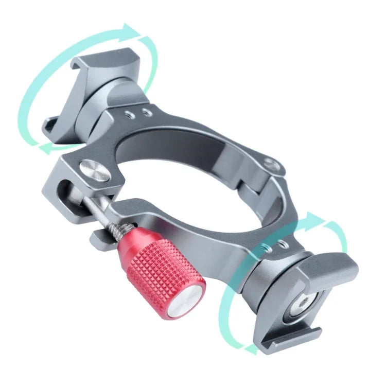 Stabilisator-Verlängerungsringadapter mit doppelter Blitzschuhbasis für DJI OM4 / Osmo Mobile 3, Halterung für DJI OM4