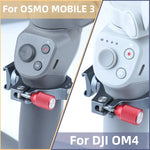 Stabilisator-Verlängerungsringadapter mit doppelter Blitzschuhbasis für DJI OM4 / Osmo Mobile 3, Halterung für DJI OM4