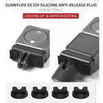 Sunnylife DC339 4 Stück Silikon-Sicherheitsverschlussstopfen für DJI Action 2