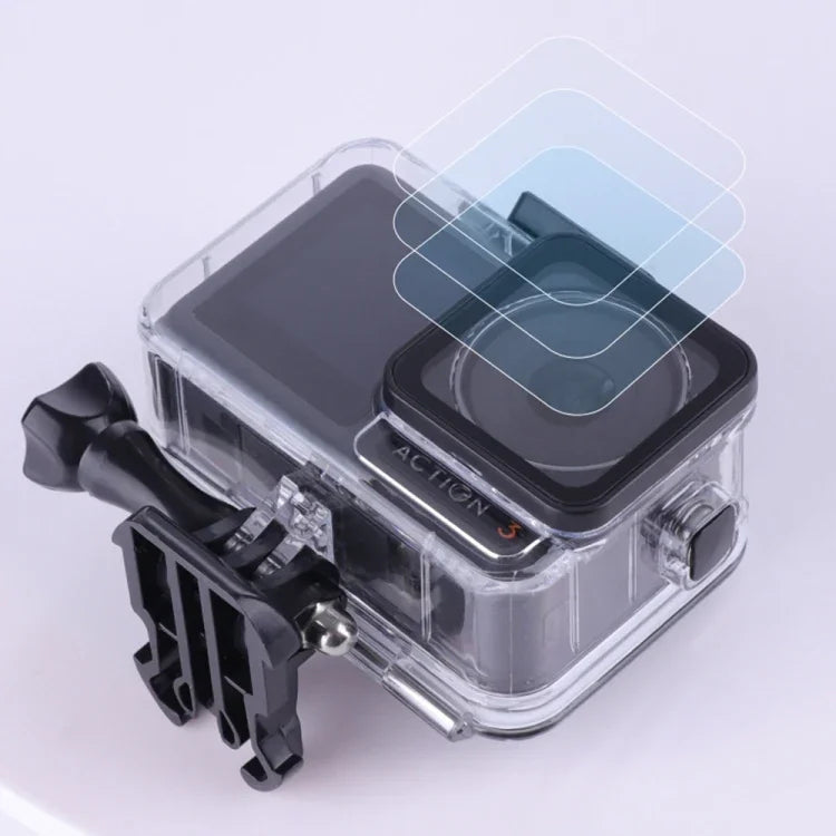 Für DJI Osmo Action 3 / 4 Touchscreen 5m Unterwasser wasserdichtes Gehäuse Tauchkoffer
