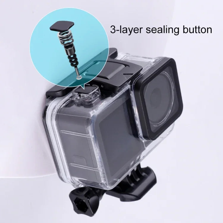 Für DJI Osmo Action 3 / 4 Touchscreen 5m Unterwasser wasserdichtes Gehäuse Tauchkoffer