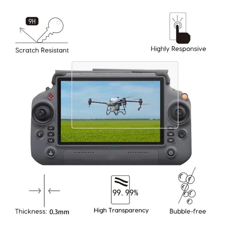 Explosionsgeschützte Displayschutzfolie aus gehärtetem Glas für DJI T40 Fernsteuerung