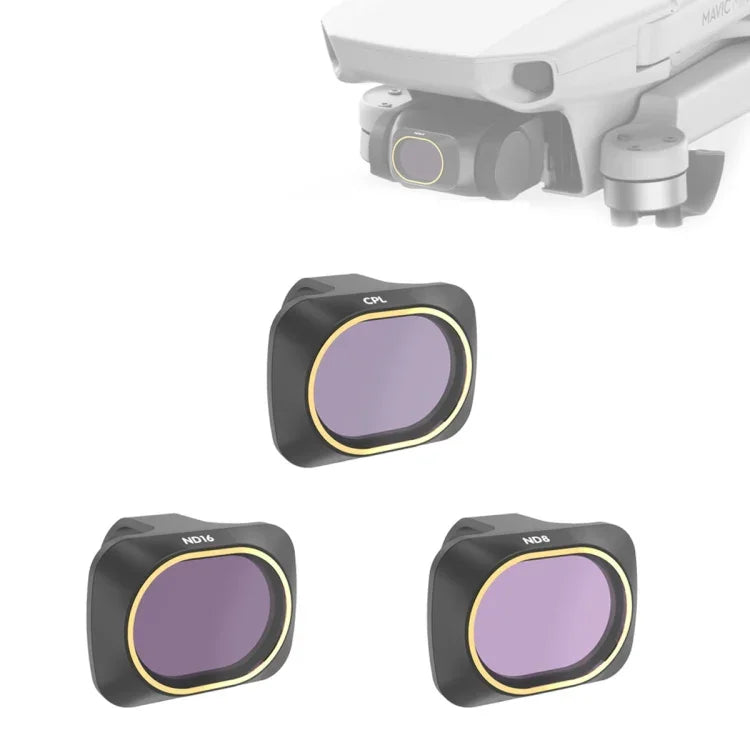 JSR Drone 3-in-1 CPL+ND8+ND16 Objektivfilter für DJI Mavic Mini, CPL+ND8+ND16