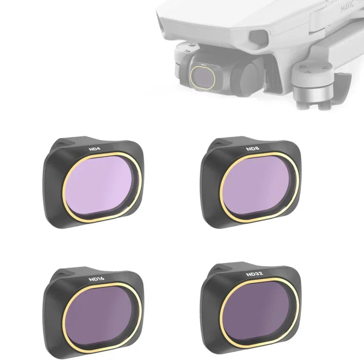 JSR Drone 4-in-1 ND4+ND8+ND16+ND32 Objektiv-Neutraldichtefilter für DJI Mavic Mini, D4+ND8+ND16+ND32