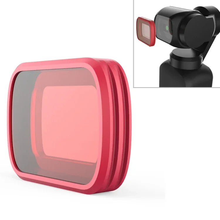 PGYTECH P-18C-016 Hellroter Schnorchelfilter, professioneller Tauchfarbfilter für DJI Osmo Pocket, P-18C-016