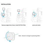 PGYTECH P-16A-032 UV-Linsenfilter für DJI Mavic Air 2 Drohnenzubehör, UV-Linse