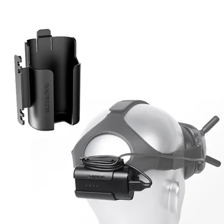 Sunnylife Akku-Clip-Halterung, Kabelmanagement-Aufwickler, Schutzhülle für DJI FPV-Brille V2, Sunnylife Akkuhalterung