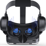 VR SHINECON G04E Virtual-Reality-3D-Videobrille, geeignet für 3,5-Zoll- bis 6,0-Zoll-Smartphones mit HiFi-Headset