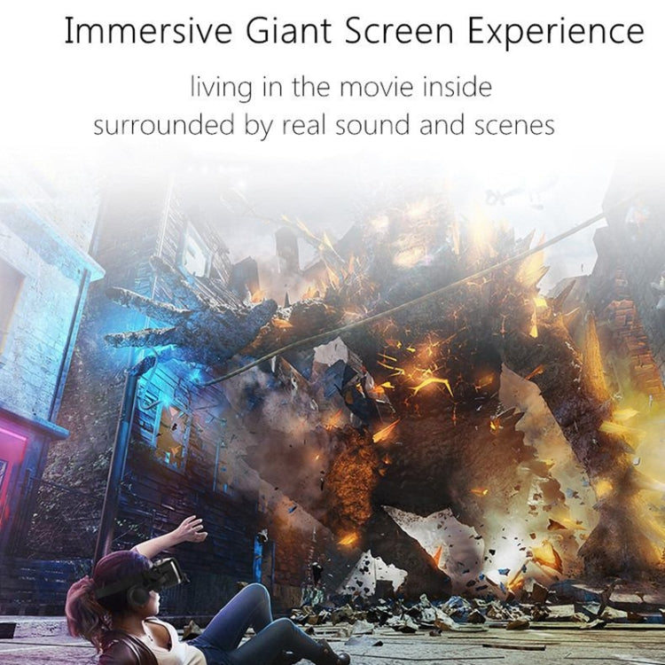 VR SHINECON G04E Virtual-Reality-3D-Videobrille, geeignet für 3,5-Zoll- bis 6,0-Zoll-Smartphones mit HiFi-Headset
