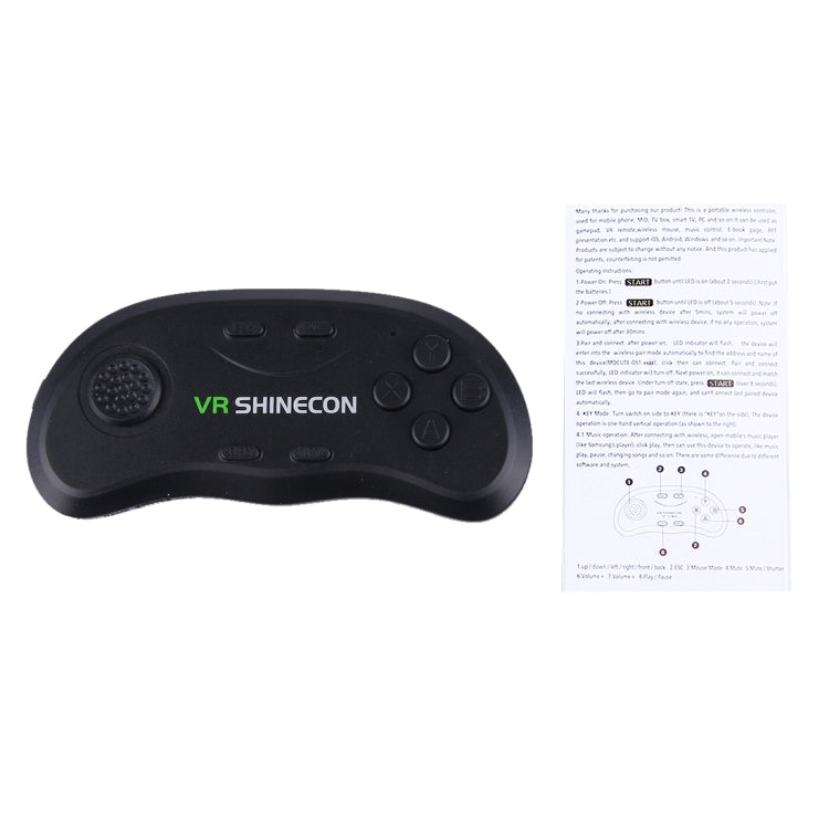VR Shinecon 3D Filmspiele Virtual-Reality-Brille Bluetooth-Fernbedienung Gamepad, SC-B01