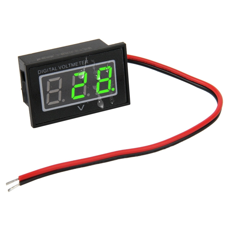 V40D 2-Draht Rote Lichtanzeige Mini Wasserdichter IPX4 Digital Spannungsmesser, Messbereich: DC 2,5-30V, DT0002G, DT0002L, DT0002R