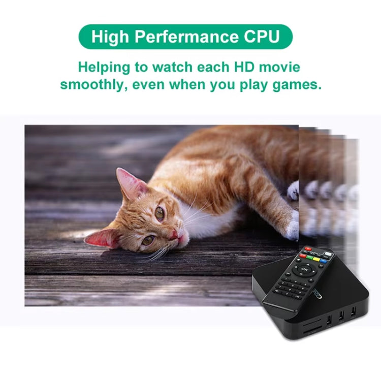 MXQ Pro 5G 1280 x 720 Full HD Media Player 1 GB + 8 GB RK30Board Quad Core Android 7.1 TV Box mit Fernbedienung