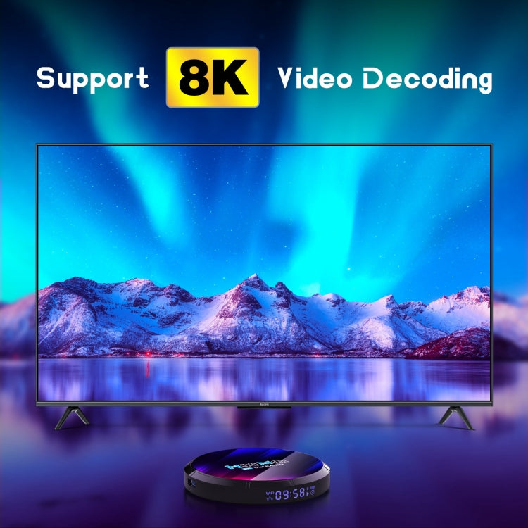 H96 Max 8K Ultra HD Smart TV Box Android 13.0 Mediaplayer mit Fernbedienung, RK3528 Quad-Core, 4GB+64GB, 4GB+64GB